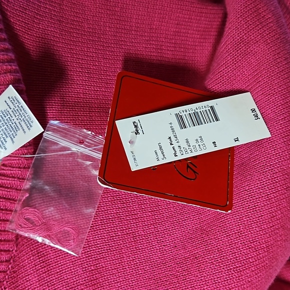 Sears Plum Pink Cable Knitted Sweater NWT - Picture 5 of 7